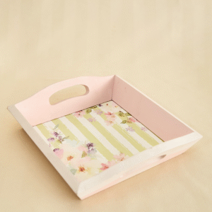 Bandeja Mini Estampada Rosa