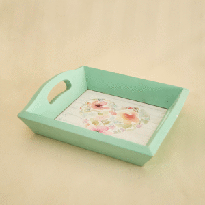 Bandeja Mini Estampada Verde Menta