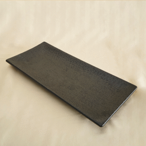 Bandeja Rectangular de Cerámica Negra