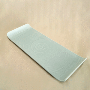 Bandeja Rectangular de Cerámica Verde Menta