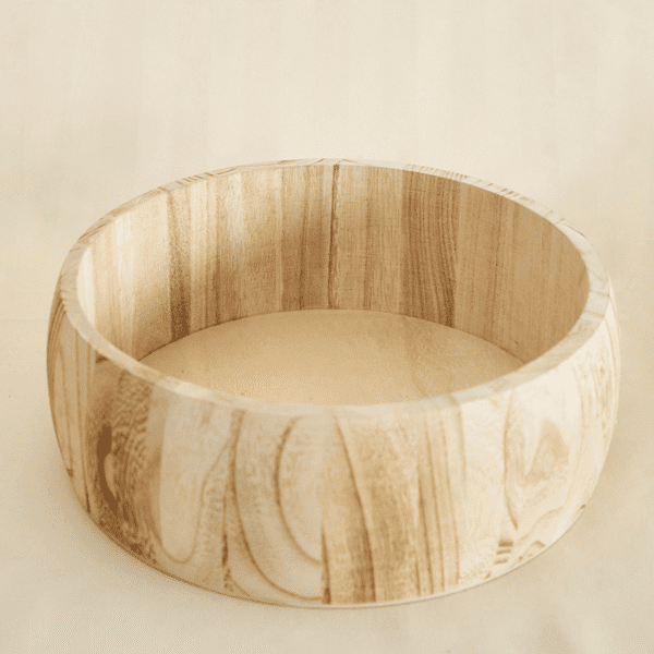 Bandeja de Madera Redonda Mediana