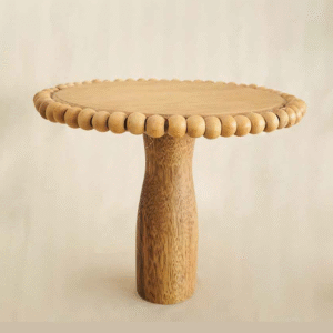 Base de madera con cuentas alta