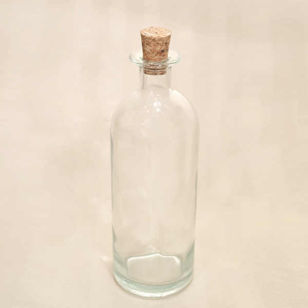 Botella con Tapa de Corcho