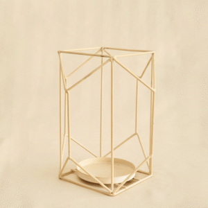 Candelabro Figura Geométrica Beige