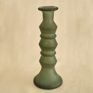 Candelabro de Vidrio Verde