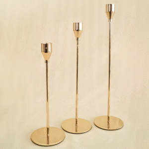 Candelabros Dorados – Juego X 3
