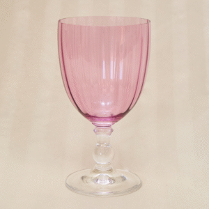 Copas de Cristal Tallado Color Morada