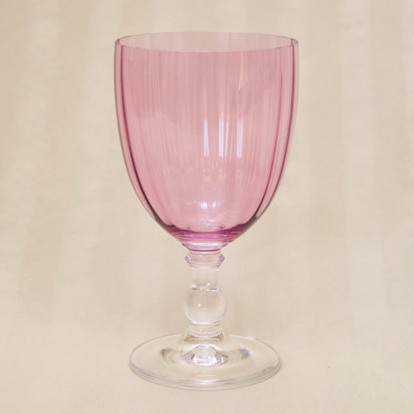 Copas de Cristal Tallado Color Morada