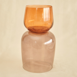 Florero Naranja y Café
