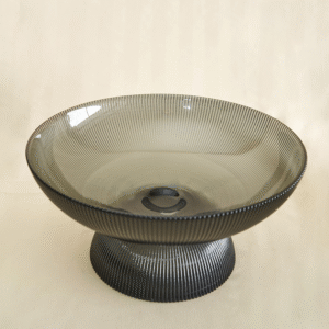 Florero Tipo Bowl Color Humo