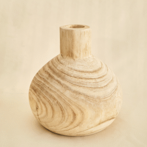Florero de Madera Mediano (solo para flores secas o artificiales)