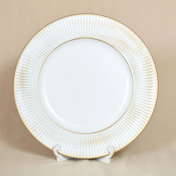 Platos Base Blanco Vintage