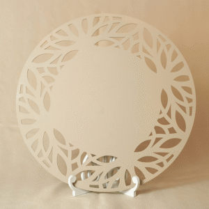 Platos Base Madera Beige