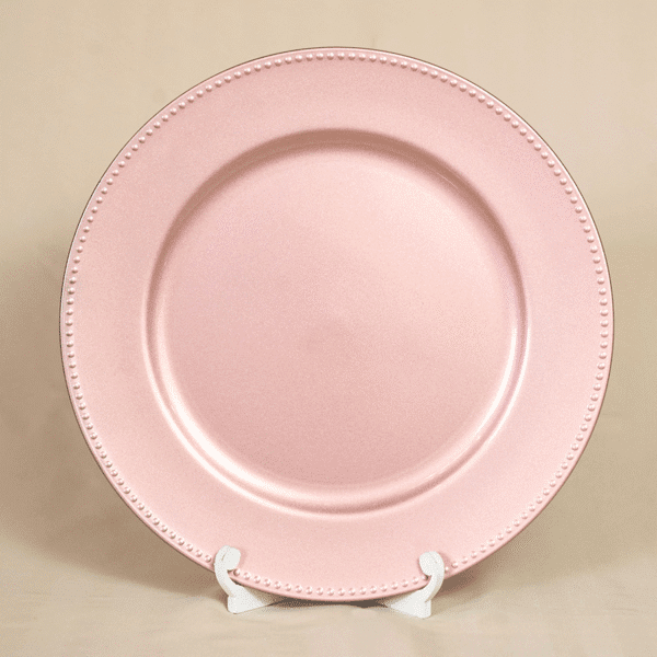 Platos Base Rosados