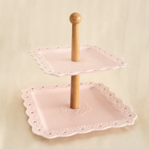 Porta Bocaditos Dos Pisos Rosa