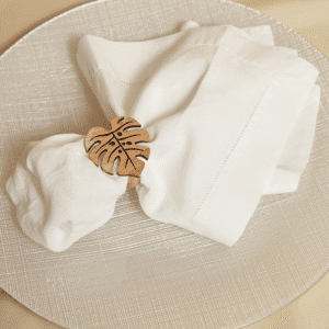 Servilletero de Madera Tipo Costilla de Adán