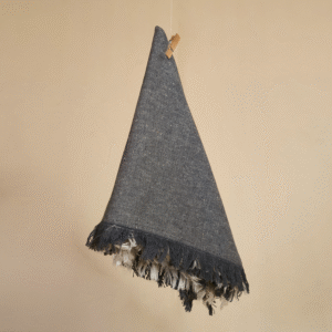Servilletas Gasa Gris con Flecos