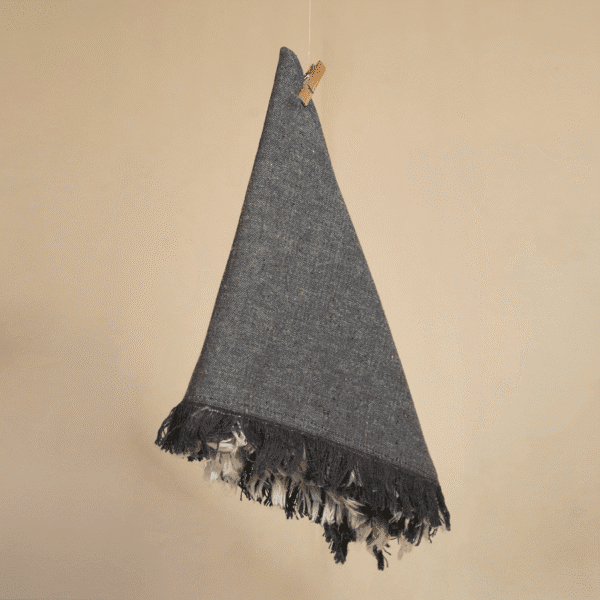 Servilletas Gasa Gris con Flecos