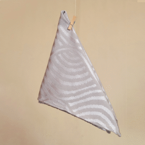 Servilletas Gris con Plateado
