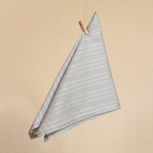 Servilletas Gris con Rayas